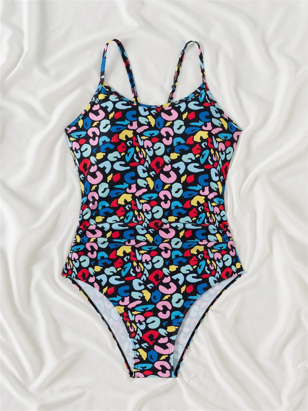 

Бикини с кавайным принтом и открытой спиной, кольца, монокини, ажурный купальник на бретельках, Y2K, купальники для отпуска, женские пляжные наряды, бикини