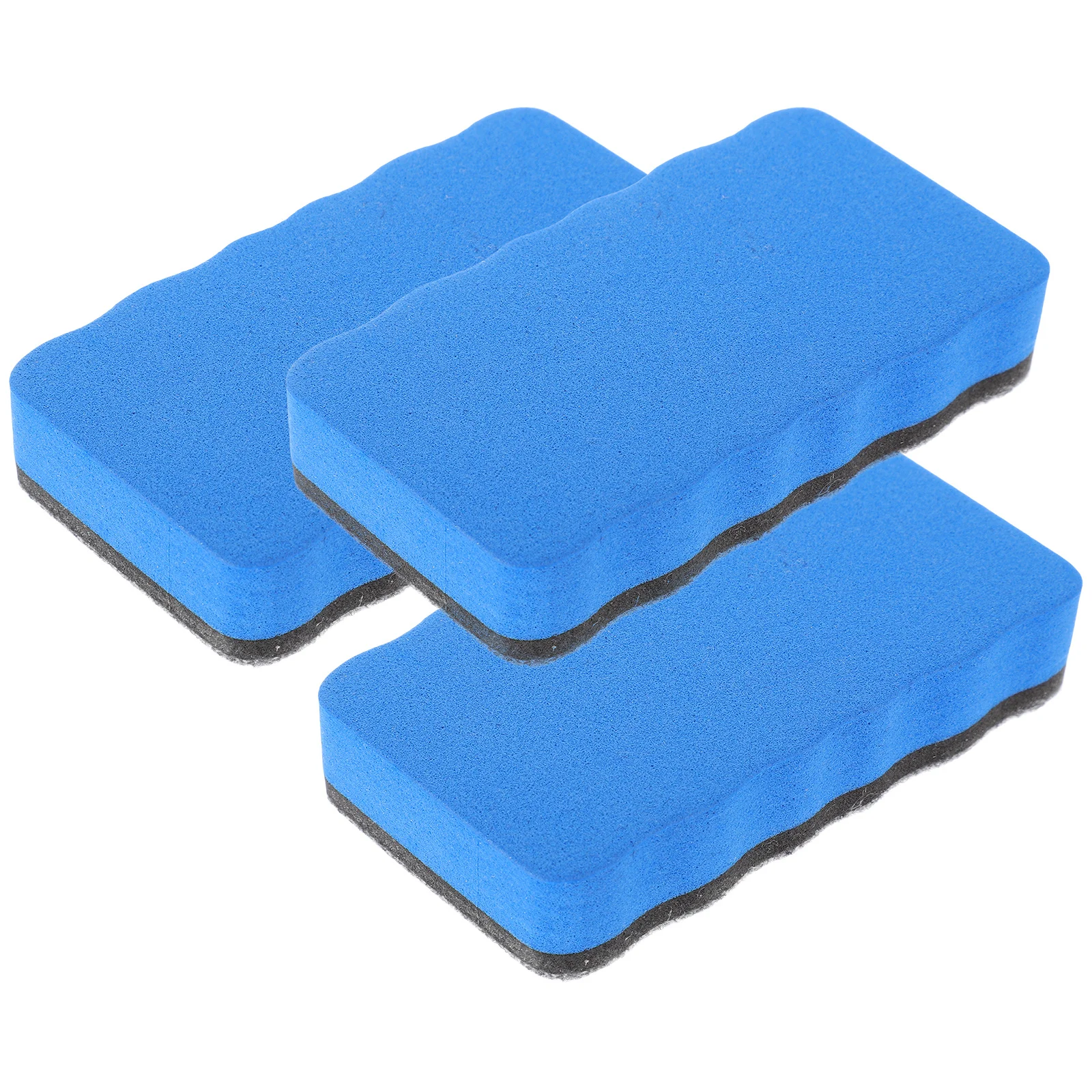 3Pcs Whiteboard Eraser Reusable Dry Erase Tool Eva Material Office Classroom Home School Use Washable Lightweight Non Toxic