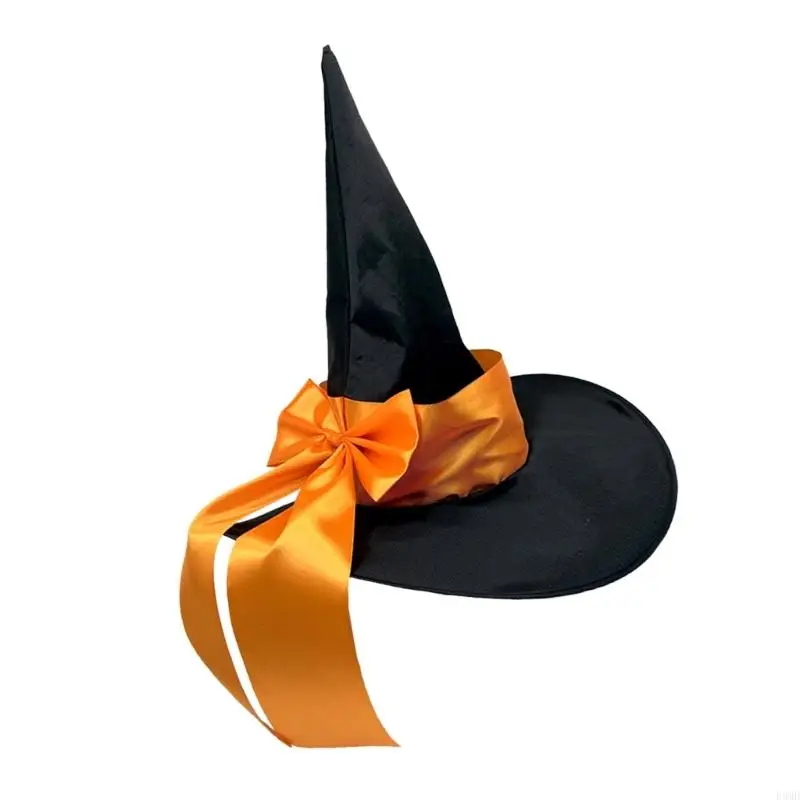 هالوين الساحرة قبعة كبيرة bowknot wizard wizard for adil اطفان حدث cosplay f3md