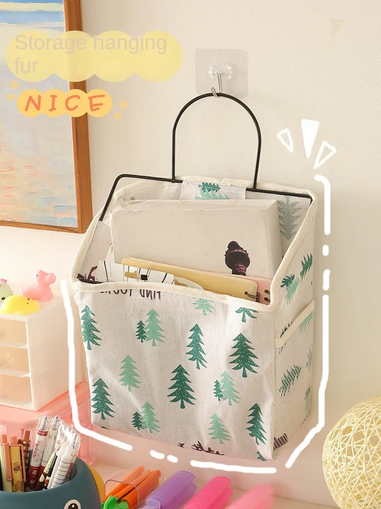 Cloth storage bag wall hanging wall hanging wall bag door back bathroom hanging pocket bag