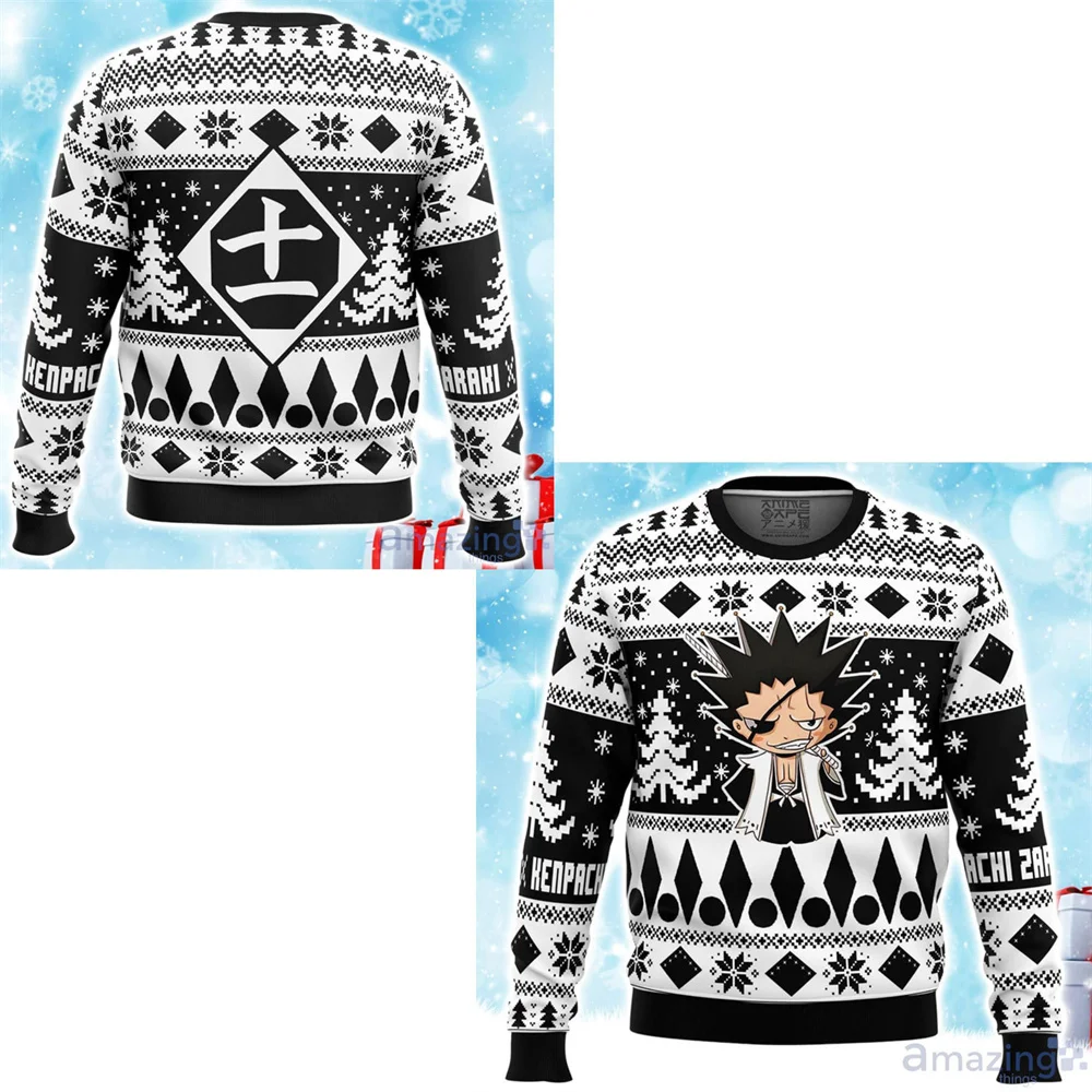 Hitsugaya Toushirou Bleach Thousand Years of Blood War Ugly Christmas Sweater 2025 Autumn and Winter New Fashion Cartoon Anime M