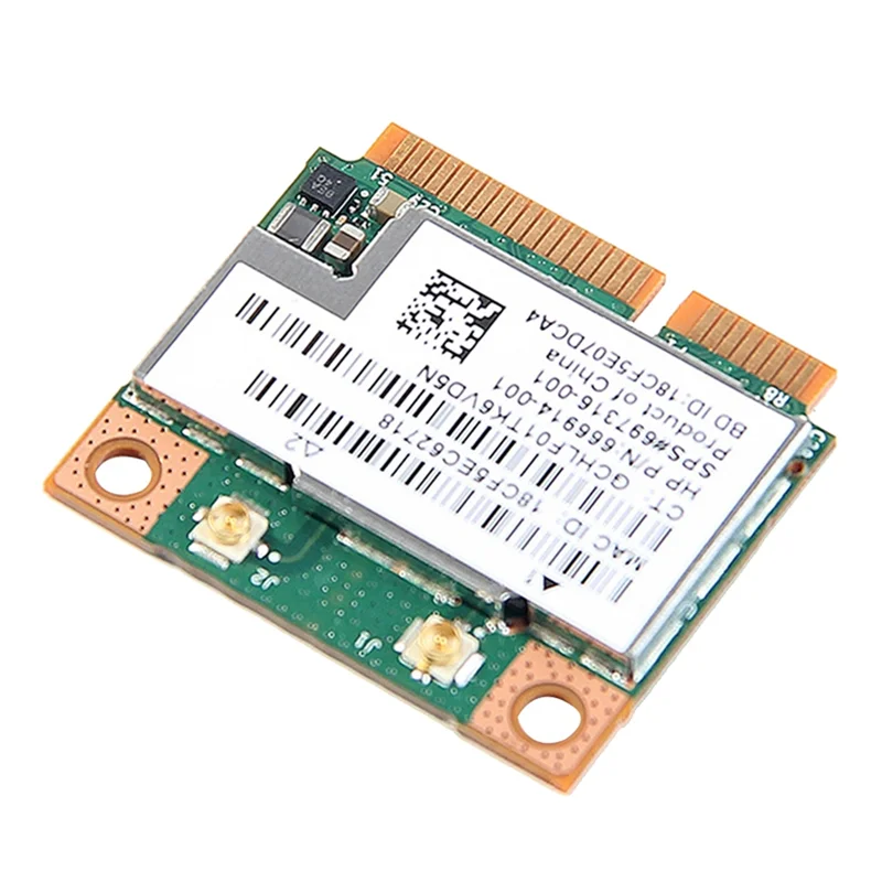 ABJG-BCM943228HMB WiFi Card Network Card Dual Band 300Mbps Bluetooth4.0 802.11A/B/G Mini PCI-E Laptop