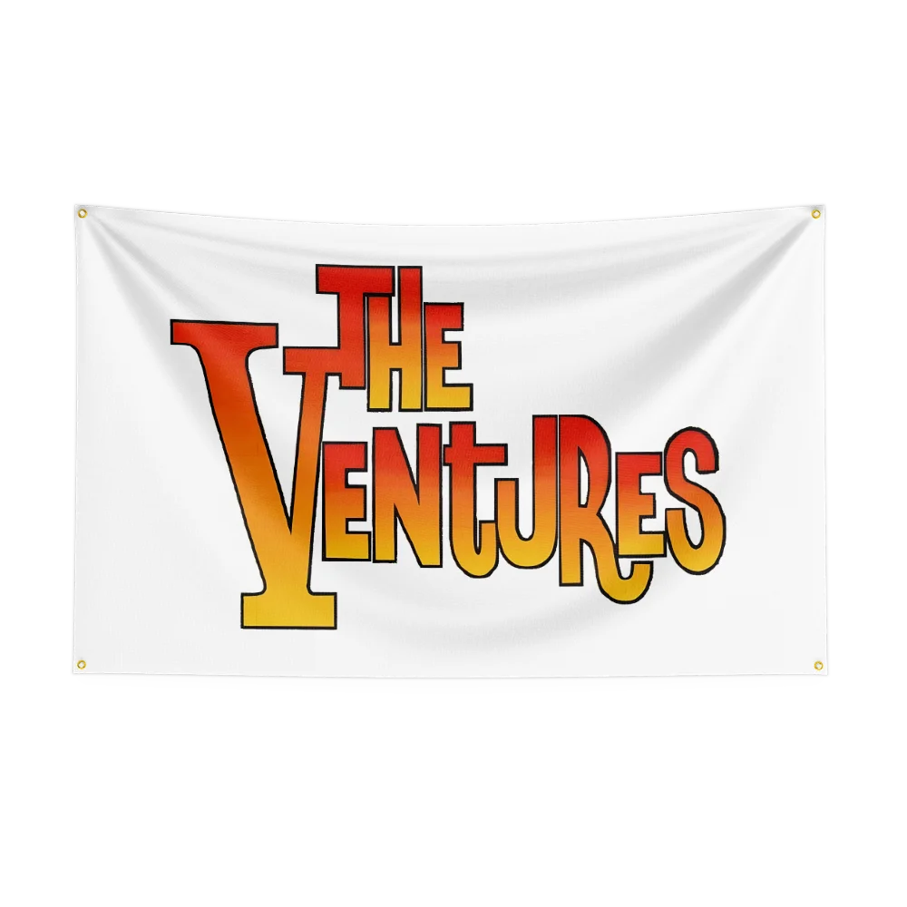 3x5 Ft Heavy Rock Band-The Ventures Flag Polyester Digital Printing Banner for Bedroom Wall Art Out Door Tapestry Decoration