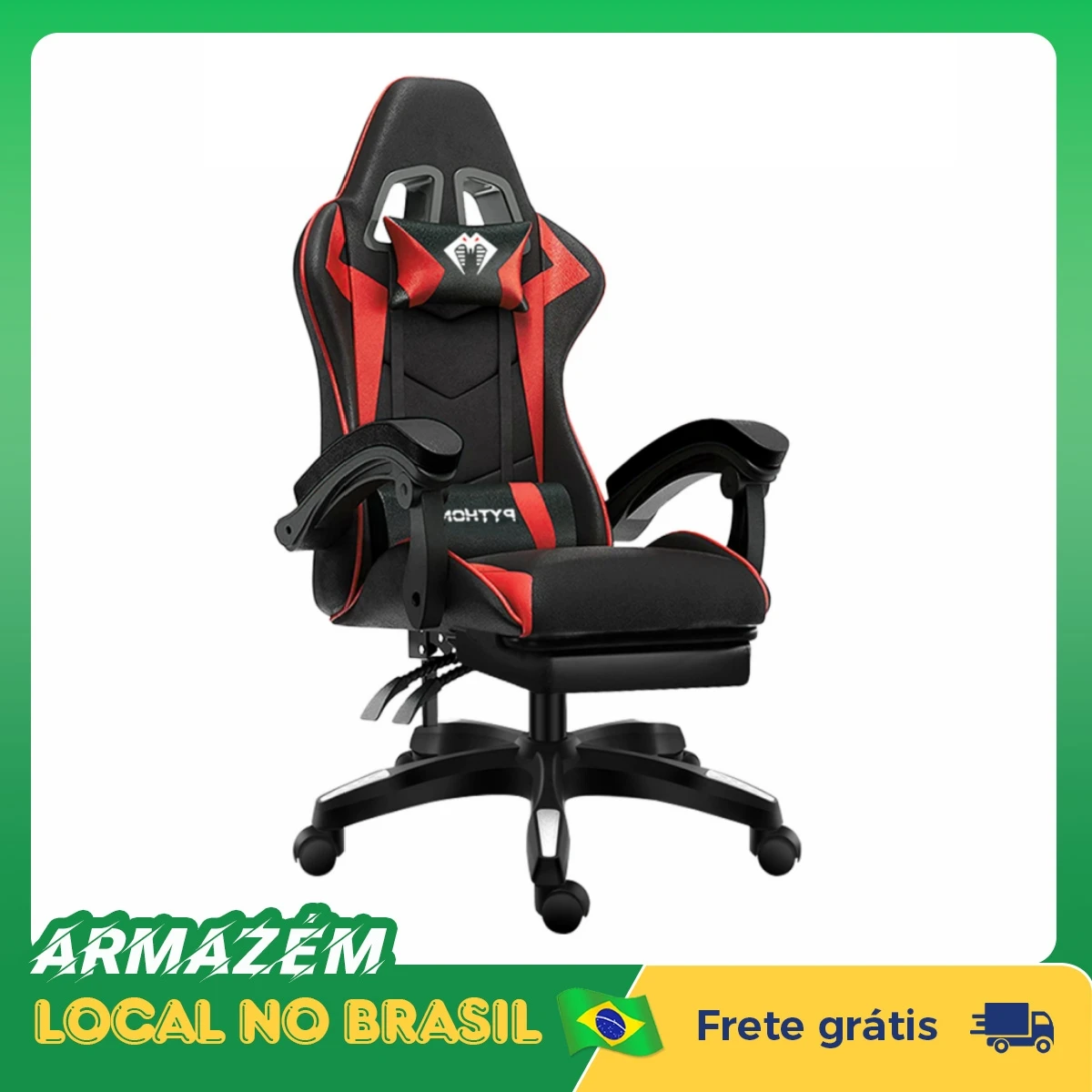 Python Fly cadeira ergonômica para jogos, cadeira para eSports, cadeira de escritório, adequada para jogos eletrônicos  Pyt