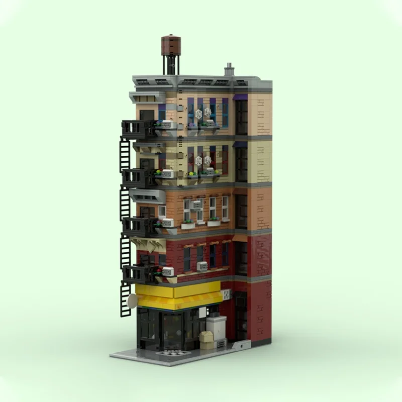 2650개 MOC 스파이더버스 아파트 단지 모델 빌딩 장난감 블록 조립 크리스마스 선물 DIY 창의적 아이디어 생일 선물