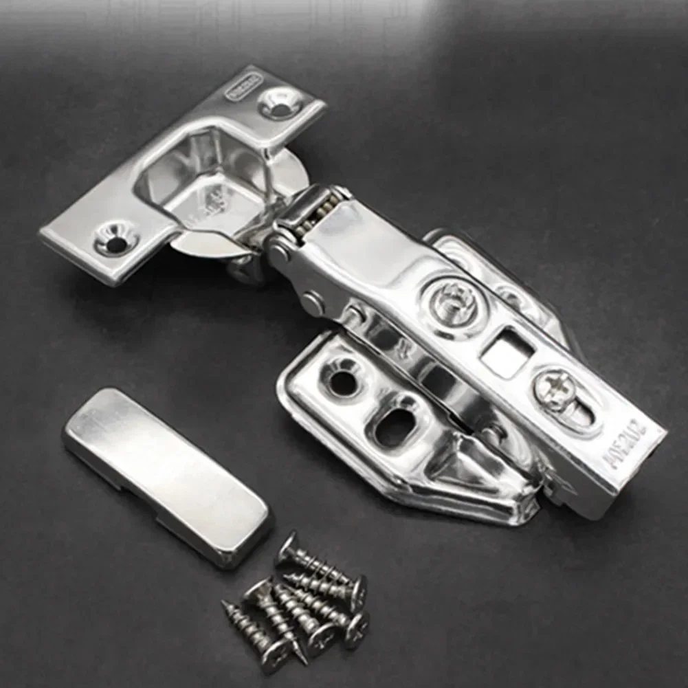 35mm Stainless Steel Hinge Damping Buffer Hydraulic Hinge Cabinet Door Spring Hinge Damper Buffer Closing Cupboard Furniture