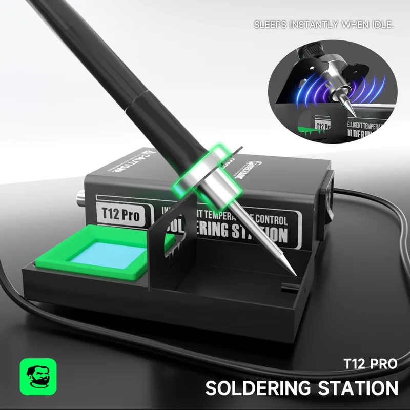 MECHANIC T12 Pro Soldering Station Intelligent Digital Display Fast Heating Anti-Static Thermostat Heating Repair Welding Tool