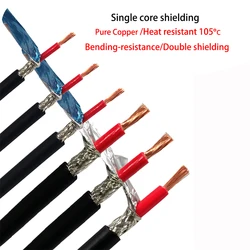 Single Core Shielded Cable 0.5mm2/0.75mm2-16mm2 Heat Resistant 105℃ TEVP 20/18/17/15/13/11/9/7/5AWG Oil Resistant, Signal Wire