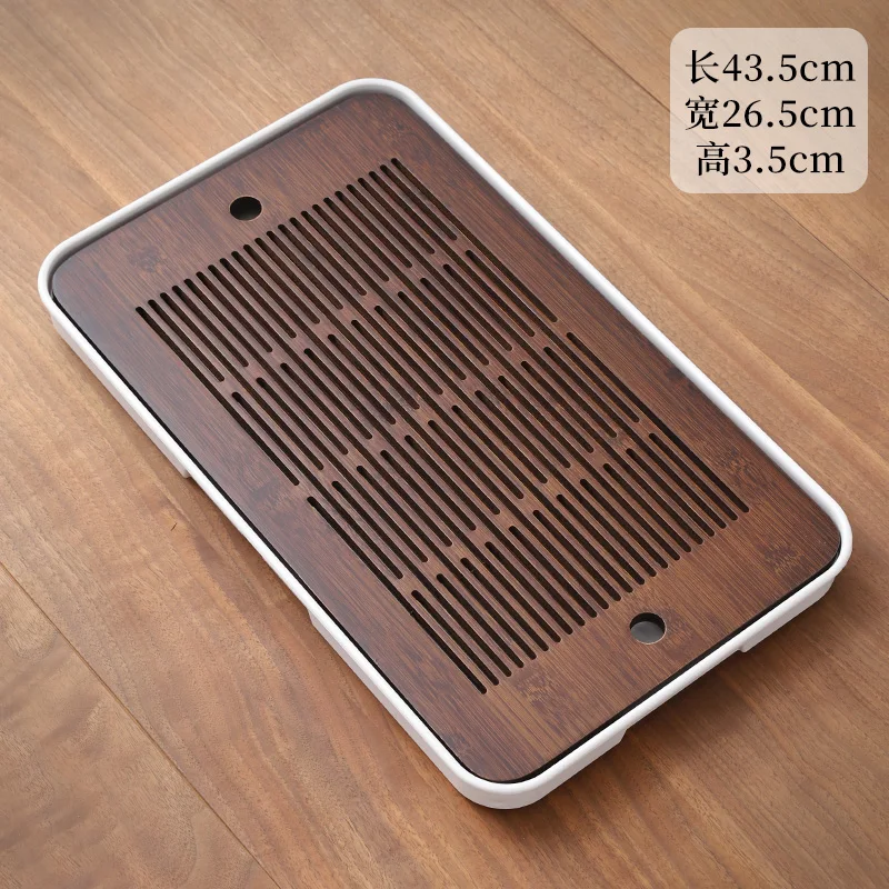 Tea Serving Tray Bamboo Panel/Water Storage Tray Chinese Kung Fu Tea Tool/Rectangular Tea Board