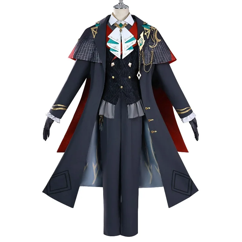 Anime 2025 Game in Stock Gs Impact X KFC Cos Alhaitham Unisex Coat Vest Shirt Pants Belt Accessories  Role-playing Costume