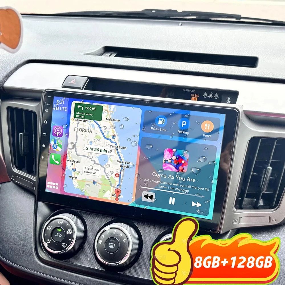 

Android 15 Carplay Auto For Toyota RAV4 Rav 4 2013 - 2016 2017 2018 2019 Car Radio Multimedia Video Player GPS Head Unit DSP