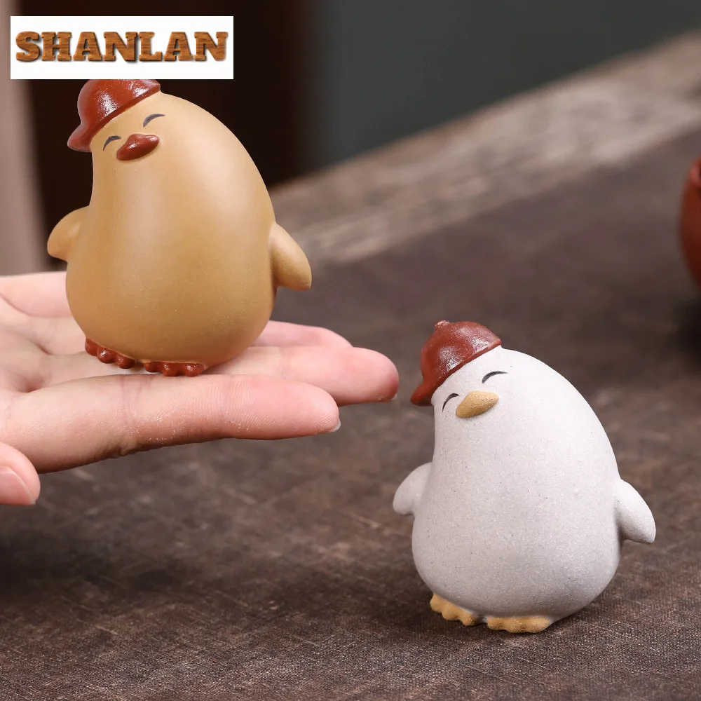 

Исин Цзыша, милая очаровательная качающаяся утка, чайная домашнее животное, японская чайная скульптура, чайная фигурка, игровые игрушки, чайная статуя, коллекция украшений