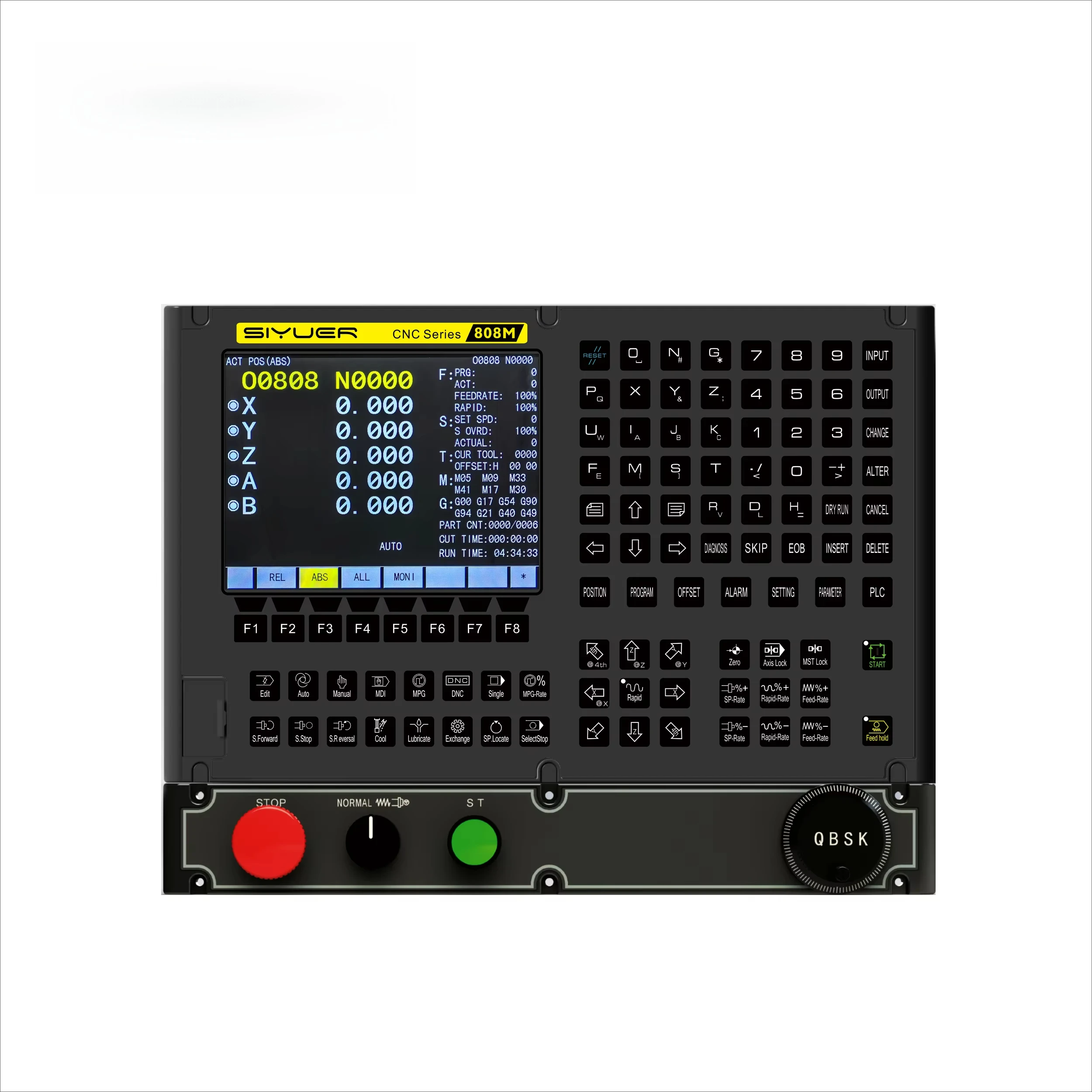 808M CNC Servo Milling Controller 3 Axis Absolute Designed for Machine Tools and VMC  Integrated ATC+PLC Replace Fanuc/GSK