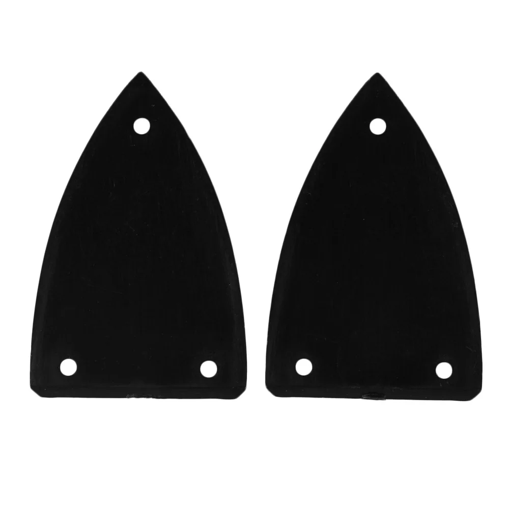 2 pcs Guitar Parts Triangle Truss Rod cover Black 1 layer 30mm x 45.5