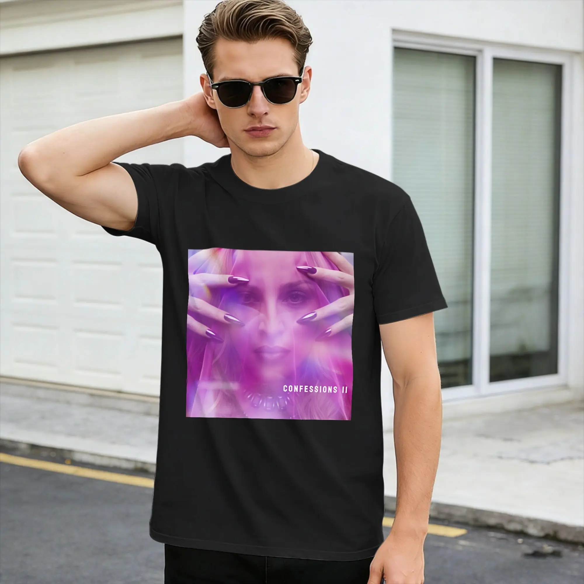 Men's T-Shirt I Feel So Free Album 2026 M-MadonnaS T Shirts Trendy Cool  Beach Tee Shirt Y2K Basic Cotton Tops Birthday Present,