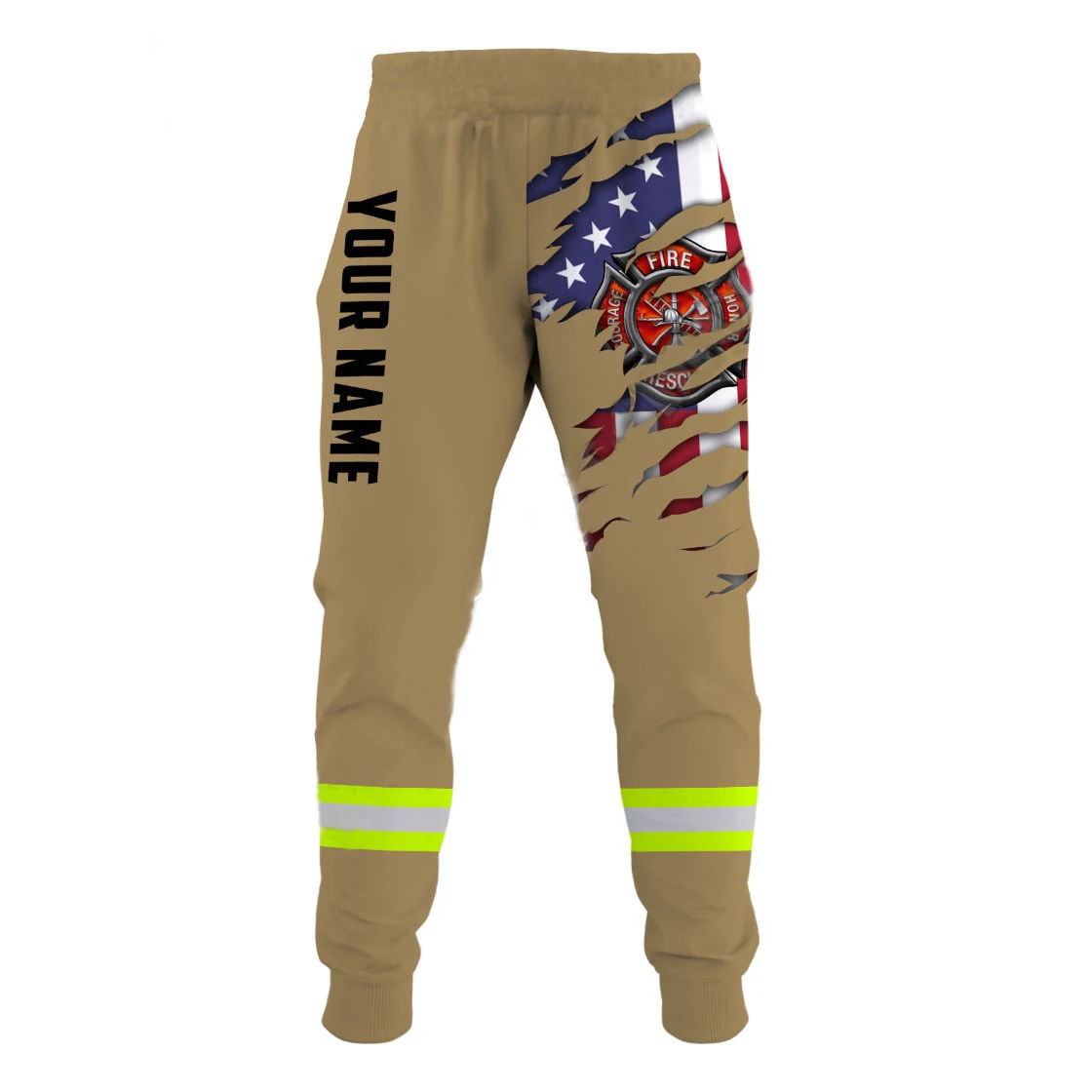 

Fashion Spring and Autumn Jogging Pants Customized Fireman Name 3D Printing Men's Pants Unisex Harajuku Leisure Sports Pants