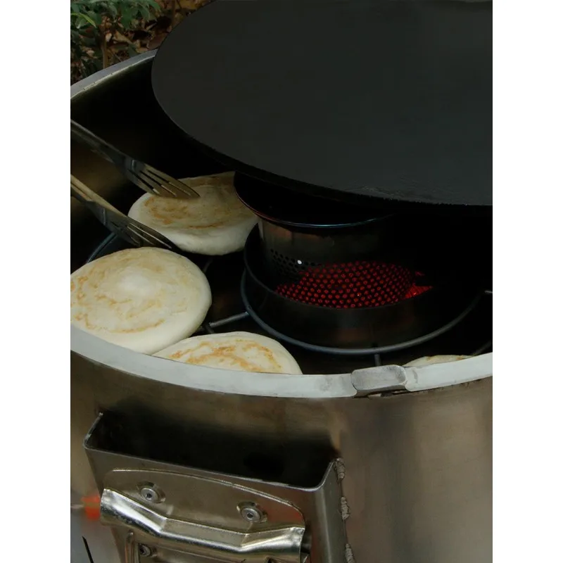 Estufa de galleta a gas, estufa Roujiamo, galleta casco olla