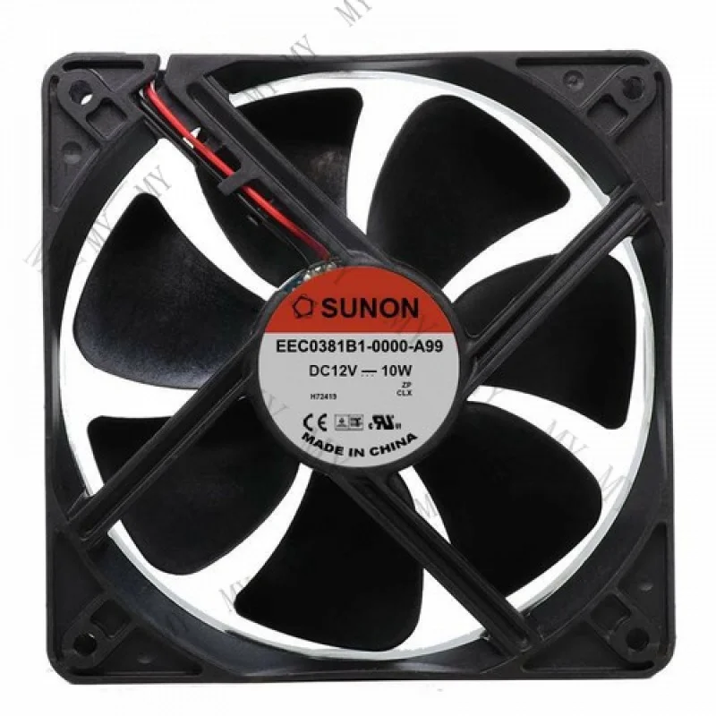 

TT for SUNON EEC0381B1-0000-A99 12V 10W 12038 12CM 2-wire DC cooling fan