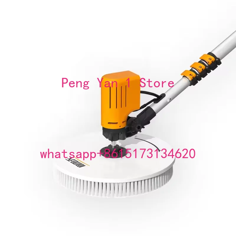3.5M Aluminum Alloy Rod Updated Single Head Solar Cleaning Brush for Photovoltaic Panel Water Drying Solar Panel Brush