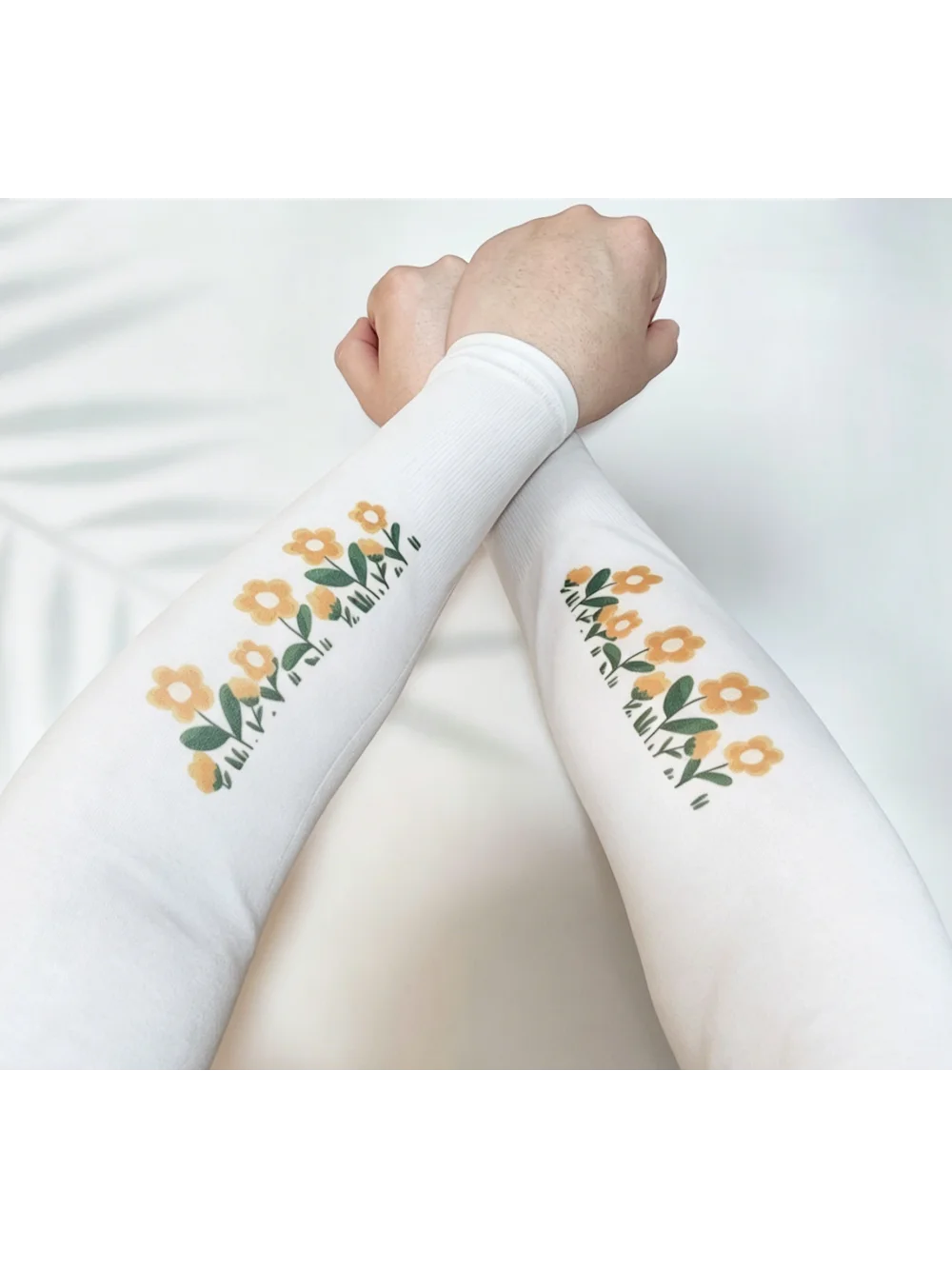 2026 New Summer Fresh Flower Printed Sunscreen Sleeve Cover Outdoor Cycling Arm Protector Versatile Fashion Niche Decoration Y2K