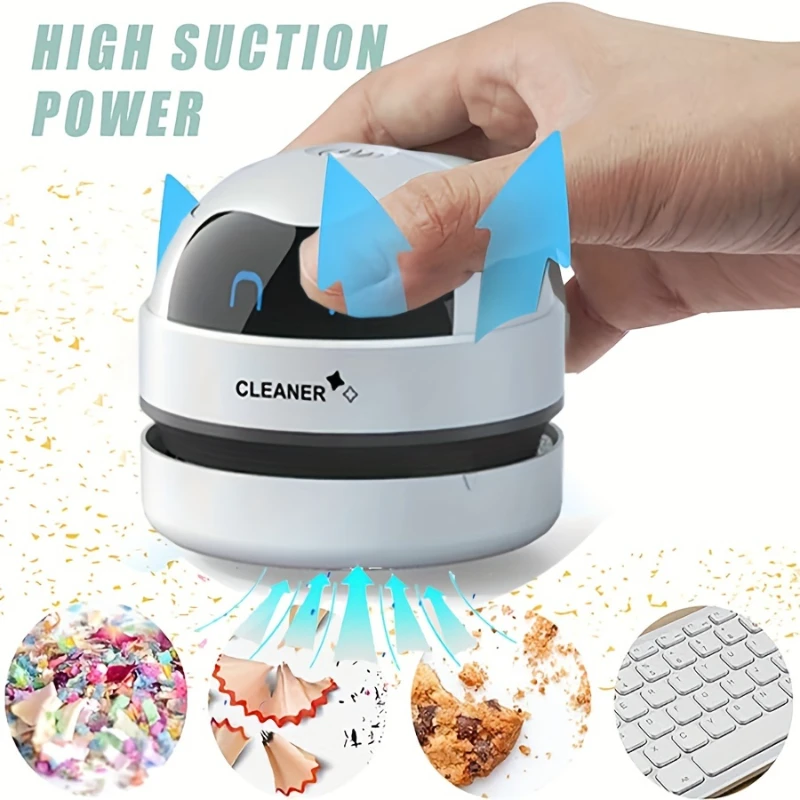 NanoVac Pro: Cordless Desktop Cleaner with Cyclonic Dust Separation & Auto-Suction Tech