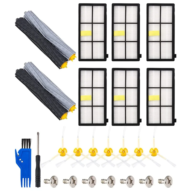 

Замена A07R для Irobot Roomba серии 800 900, комплект пылесоса для Roomba, резиновая щетка, фильтр, боковая щетка