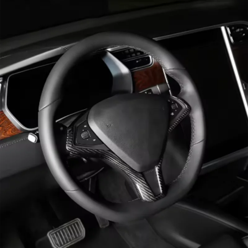

ABS Car Steering Wheel Frame Sticker for Tesla Model S/X 2019-2022 Inner Steering Wheel Decoration Trim Cover Accessories