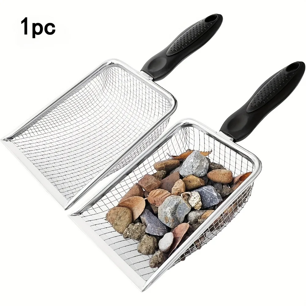 Garden Soil Sieve - Handled Garden Sand Fertilizer Sieve - A