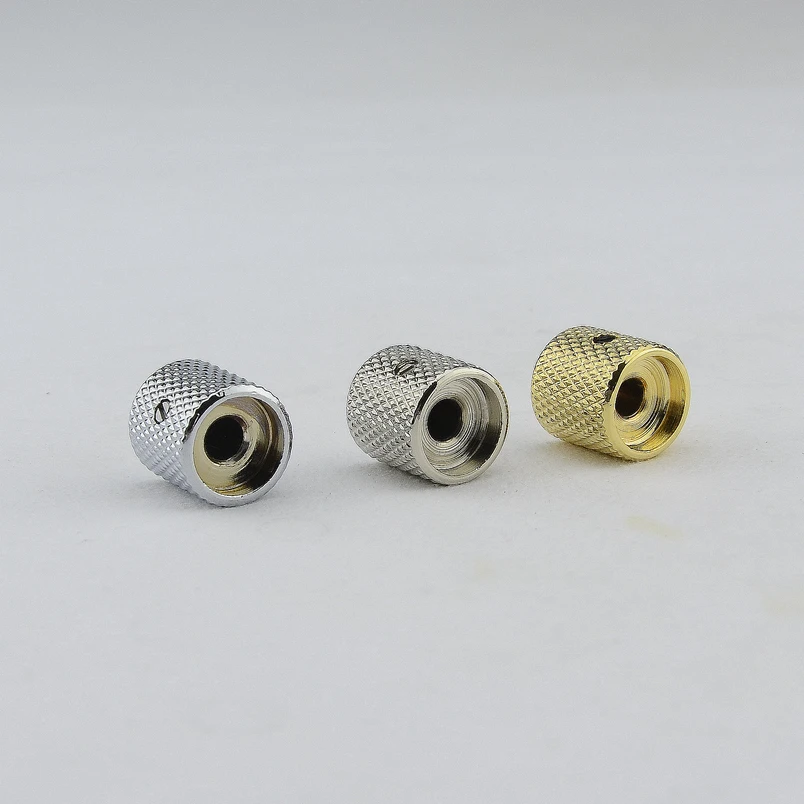 【Made in Korea】1 Piece  Flat Top Metal Tone volume Knob For Electric Guitar Bass  19MM*19MM*6.0MM/6.35MM  1/4 Inch