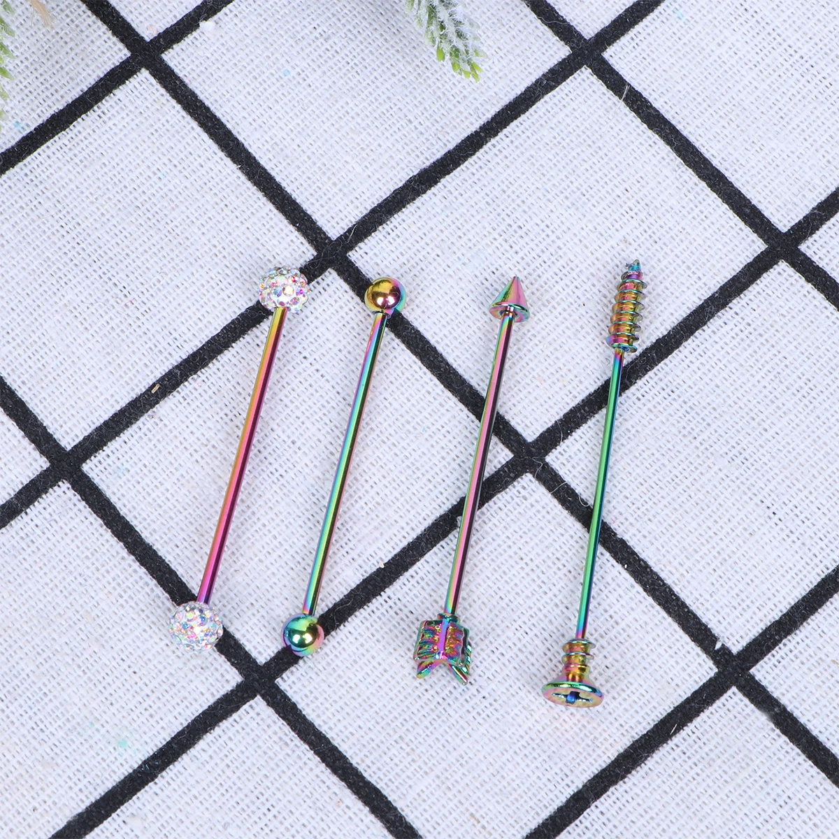 

Arrow Earrings Industrial Piercings Bar Barbells Perforation Jewelry