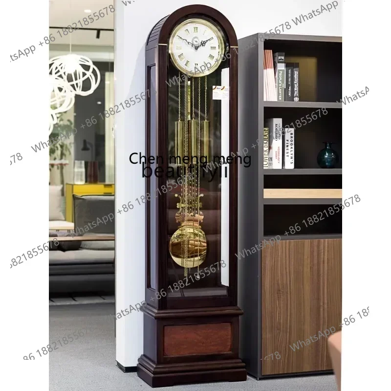 ss7486 European-Style Living Room Floor Clock Hermle Movement Vertical Clock Simple Mechanical Floor Clock Hg268