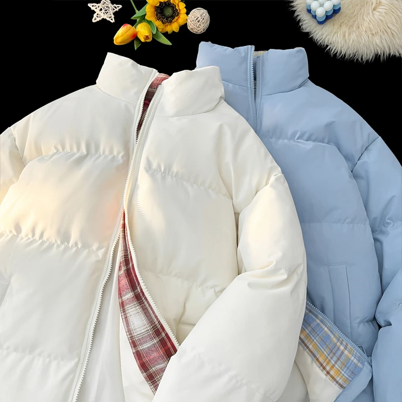 Men's Winter Trendy Handsome High Quality Plush Thickened Warm Outerwear Versatile Comfortable Cotton Short Jacket