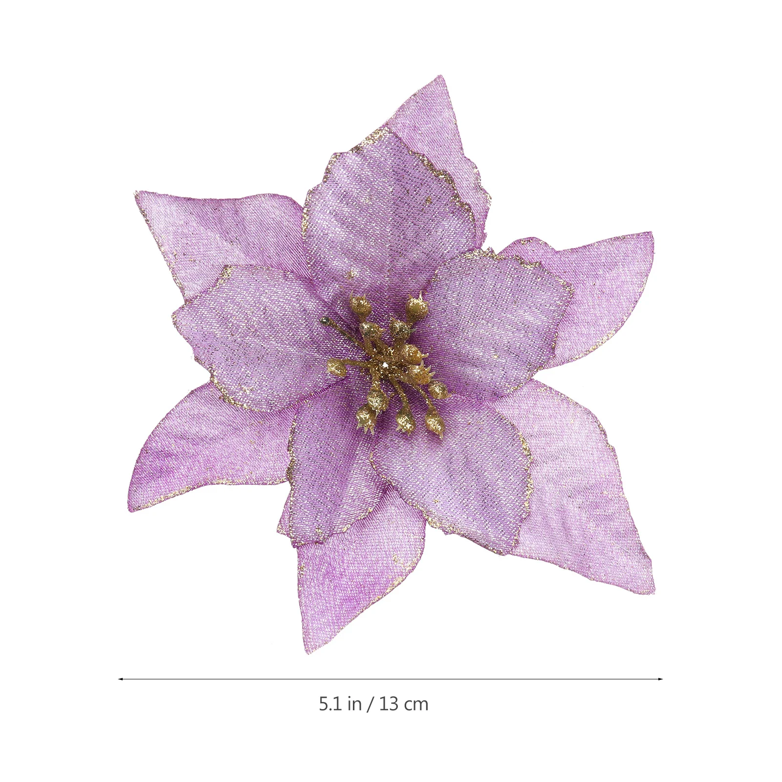 

12Pcs Christmas Decorative Flower Set Simulated Artificial Florals for Party Accessory Reception Table Centerpiece Festive Event