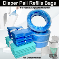 1/2/3/5/10Pcs Bady Diaper Refill Bags For Twist & click For Dekor Classic Diaper For Aenie Minchkin Angelcare Diaper Bucket