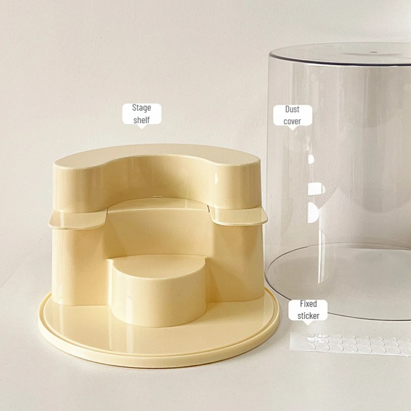 Acrylic Display Storage Case for Action Figure Clear Dustproof Organizer Box for Figures Stackable Blind Box Stepped Display