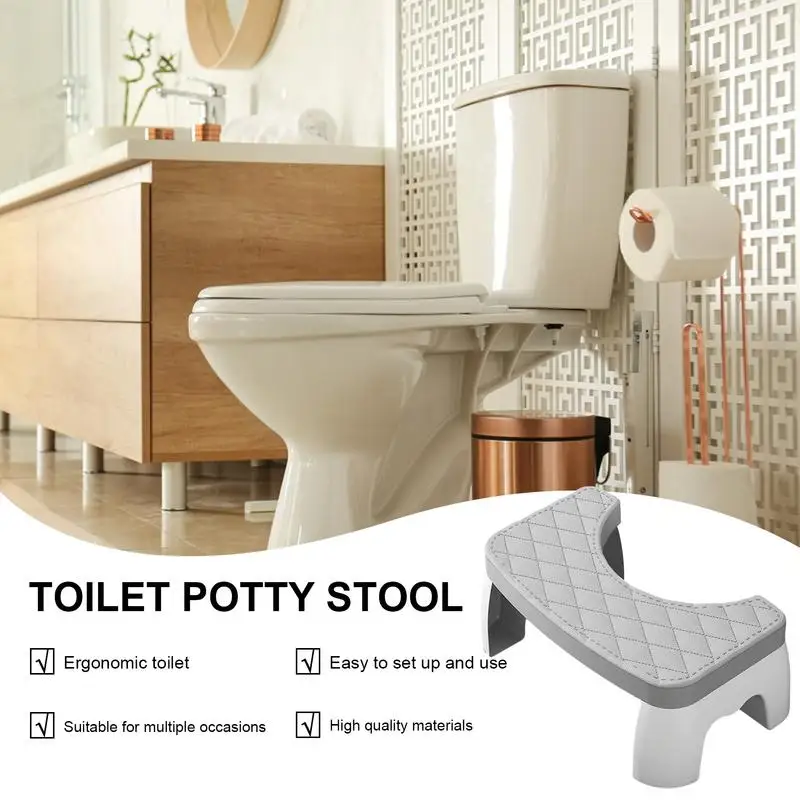 Toilet Footstool Foot Stools For Bathroom Toilet Assistance Steps For Home Apartment Dorm Toilets For Kids Seniors