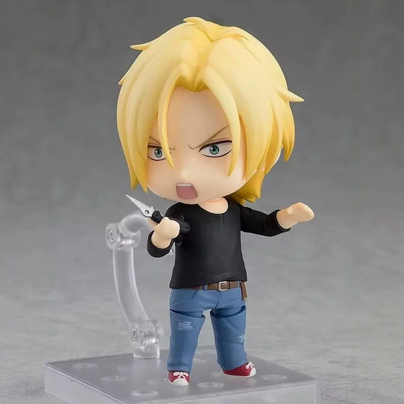 Banana Fish No.1077 10cm Q Version Clay Figurine Ash Lynx Movable Interchangeable Face Figurine Ornament  High quality model view 4