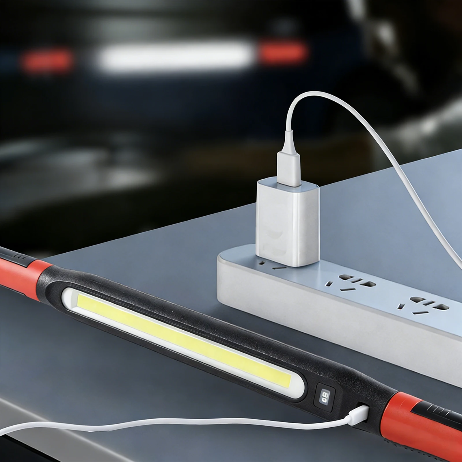 

Суперяркий магнитный рабочий фонарь с зарядкой, крючками и магнитным основанием для автомобиля, гаража, мастерской, экстренных ситуаций