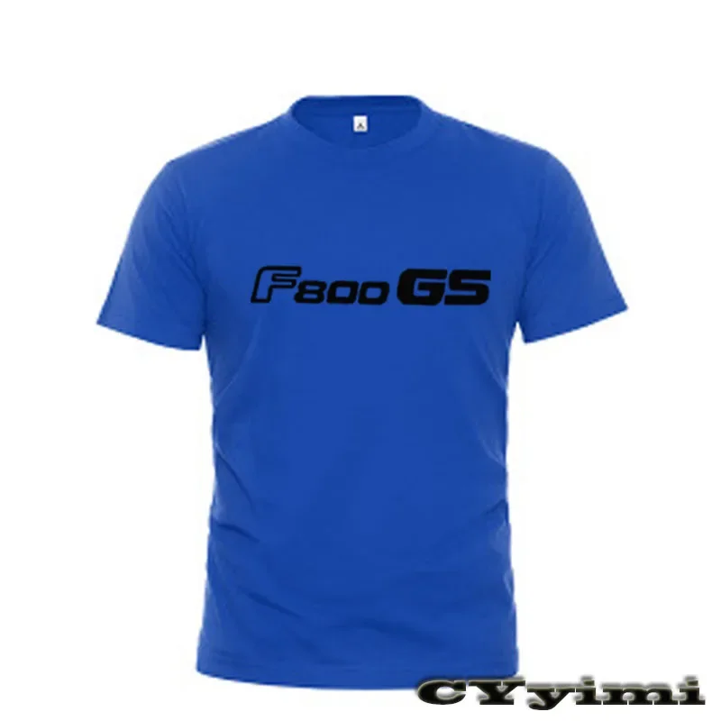 Camiseta de manga corta para hombre, camisa con logotipo, 100% algodón, cuello redondo, para verano, F800GS