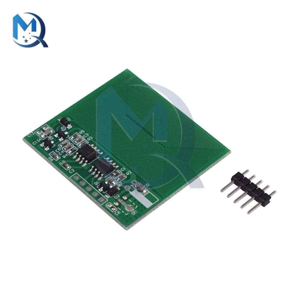 3.3-5V RFID Card Reader Module 125khz Card Reader Built-in Antenna RF Module UART Serial Output Super RDM6300