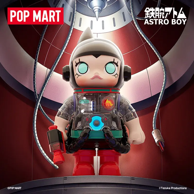 Коллекционная фигурка POP MART Mega Space Molly 400 Astro Boy декор для рабочего стола художественное украшение креативный подарок взрослых коллекционеров