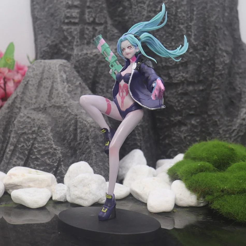 23 سنتيمتر أنيمي لعبة Cyberpunk: Edgerunners ريبيكا الشكل الدائمة أنيمي نموذج دمية جمع عمل الشكل لعبة هدايا عيد الميلاد