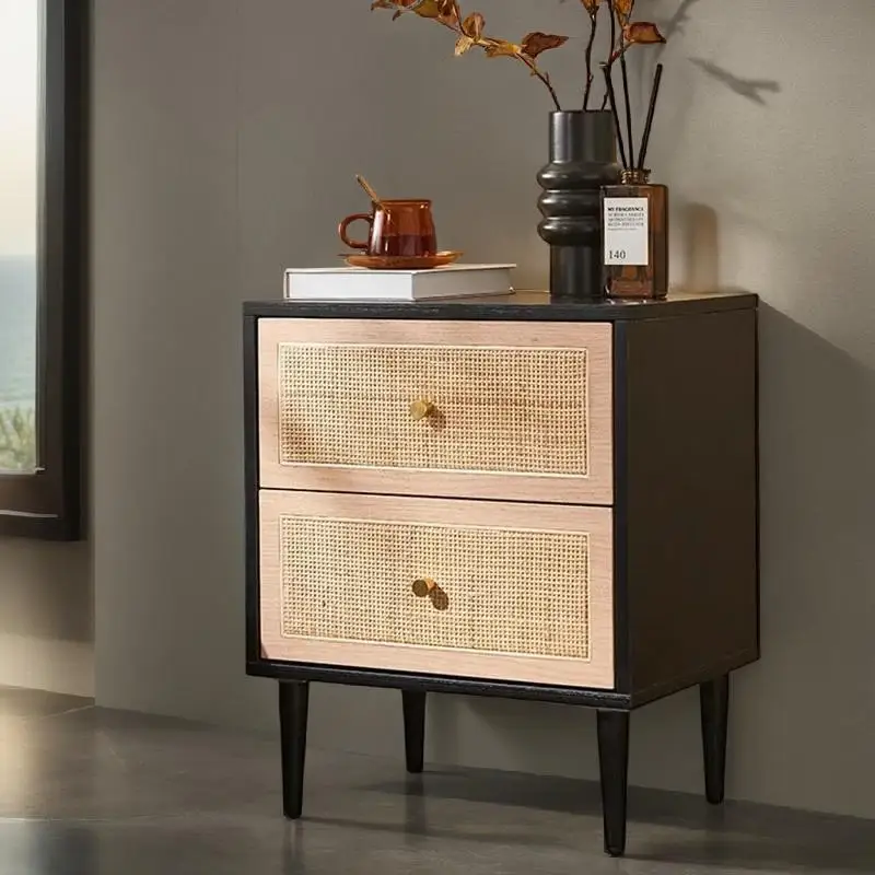 Unique Furniture Night Stand Chest Drawers Table Room Multifunction Home Wooden Storage Bedside Tables Nachttisch Bedroom