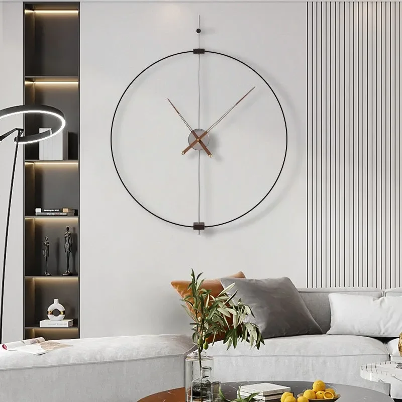 Minimalist Nordic Wall Clocks Art Mural Modern Large Round Aesthetic Luxury Wall Watch Restaurant Horloge Murale Home Decoration