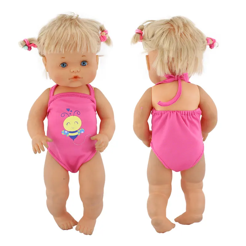 Roupas de boneca Nenuco, Baby Doll Wear, Fato de biquíni, 42 cm, Novo, 2022