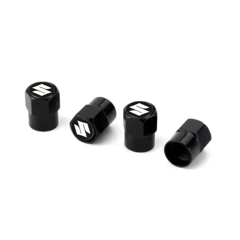 4pcs Metal Car Wheel Tire Valve Caps Stem Case Covers For Suzuki Jimny Grand Baleno Vitara Sx4 Swift Alto Car Accessories