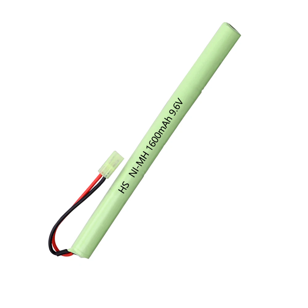 9.6V 1600mAh  2/3A Stick NIMH Battery Airsoft Guns battery with Mini Tamiya Connector for AK47,MP5K,RPK,PKM,G36C,MC51 toys parts