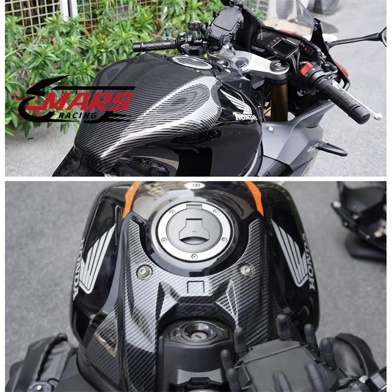 Fits For HONDA new CBR650R CB650R 2019-2021 2022 2023 Motorcycle Carbon fiber pattern Tank Pad Sticker Tank Protect Cover Guard