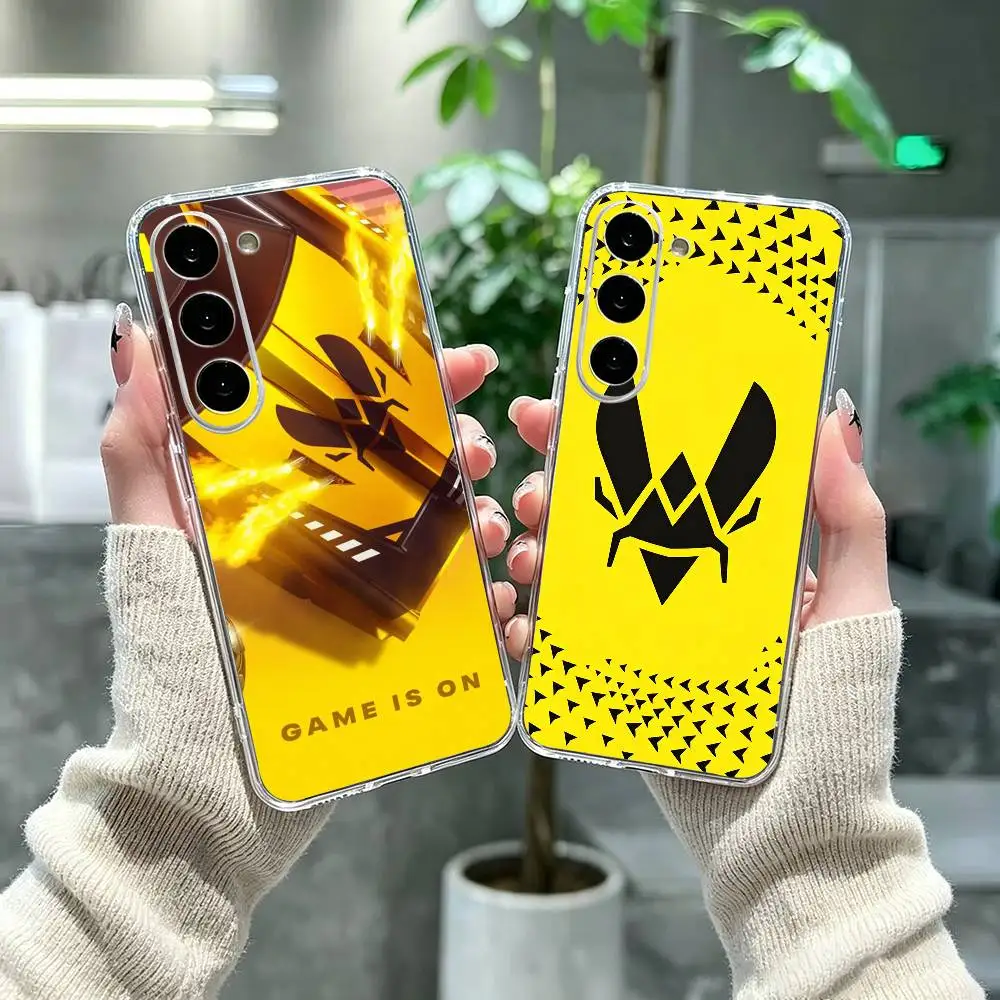Cool CS2 Game V-Vitality Team Clear Hard Phone Case For Samsung A71, A70, A52, A51, A40, A30,Transparent Cover