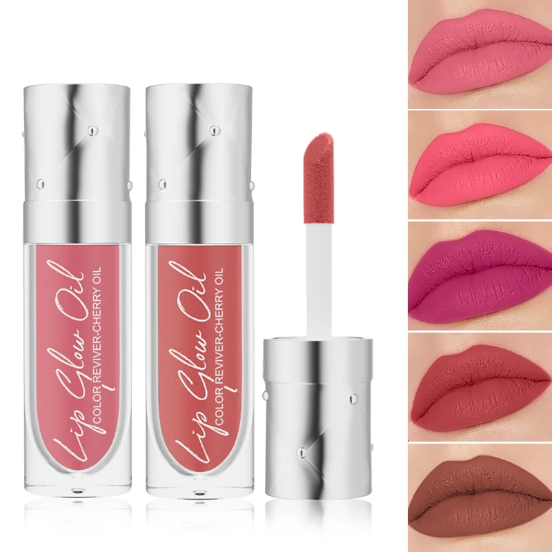 Waterproof Liquid Lipstick Makeup Matte Lip Gloss Long-lasting Cosmetics Lip Stick Cream Silky Glosses Velvet Nude Lipgloss Tint